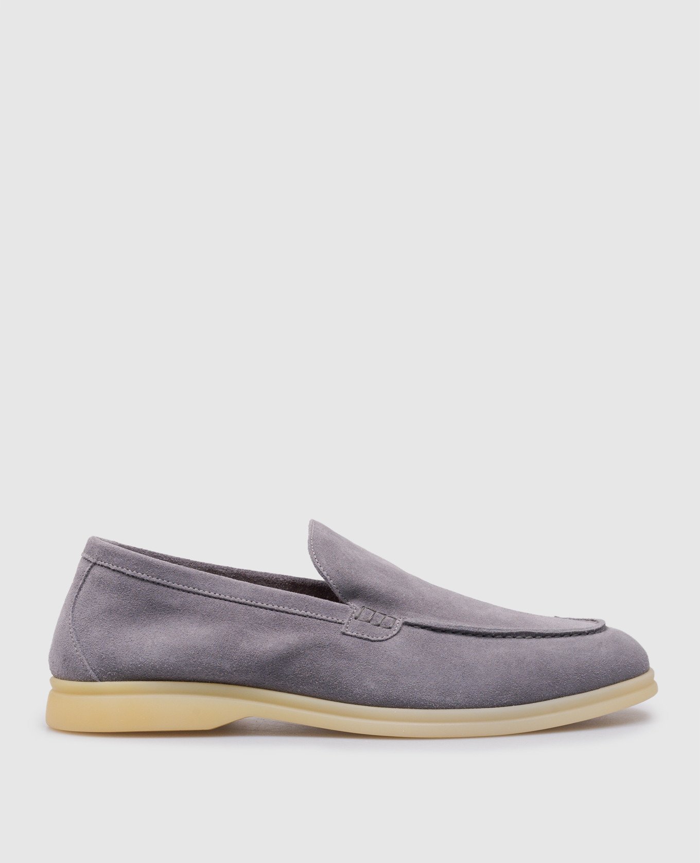 Felix gray suede loafers