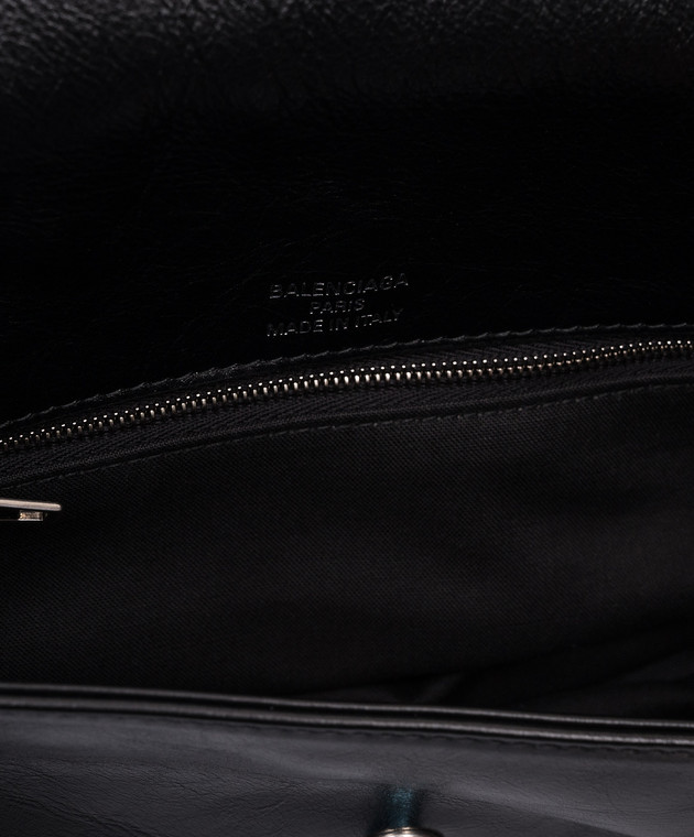 Balenciaga Черная кожаная сумка кросс-боди BВ 7485982AAIY изображение 4