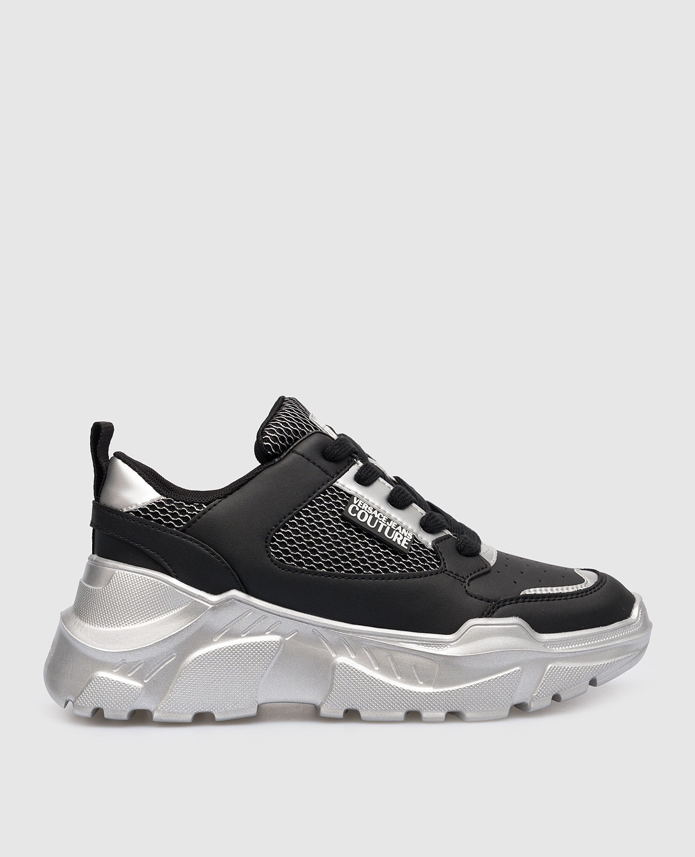 Black Speedtrack combo sneakers