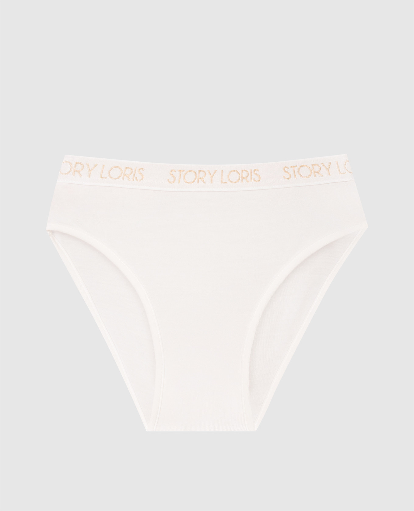 Children's white panties with a logo