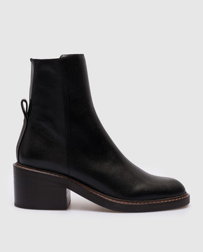 Brunello Cucinelli Черные кожаные ботинки MZTLC2585