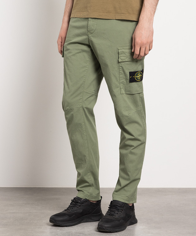 Stone Island Green cargo with logo patch 101530410 image 3