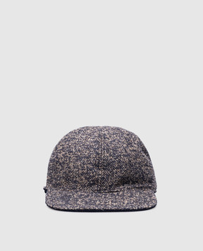 Borsalino Синяя двусторонняя кепка Lucio B95007RD0054X