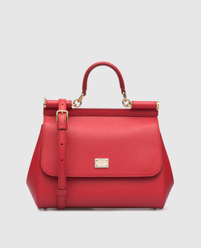 Dolce&Gabbana Красная сумка-сетчел Sicily BB6002A1001