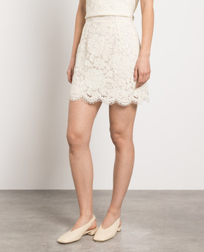 Dolce&Gabbana Біла спідниця з мережива F4B7LTFLRE1