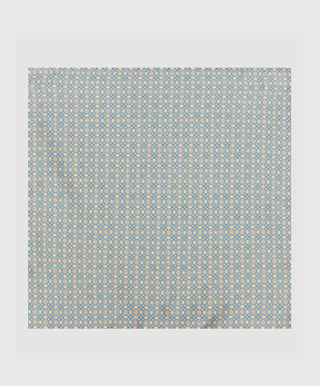 Stefano Ricci Дитячий шовковий набір з краватки та хустки-паші в геометричним малюнком. YDH35025 зображення 2