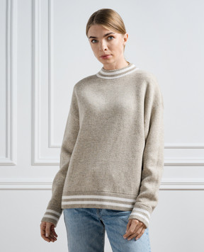 Allude Бежевий светр з вовни і кашеміру 23517711