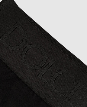 Dolce&Gabbana Черные трусики с логотипом O3C32TONO27