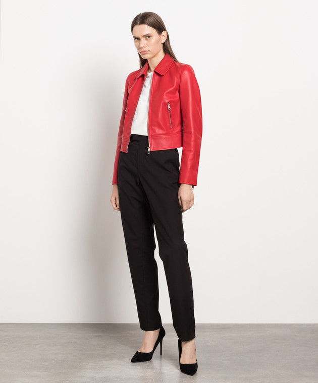 Dolce&Gabbana Red leather jacket F9G13LHULF5 image 2
