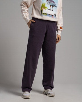 Heron Preston Фиолетовые спортивные штаны с принтом STFU HWCH006F23JER001
