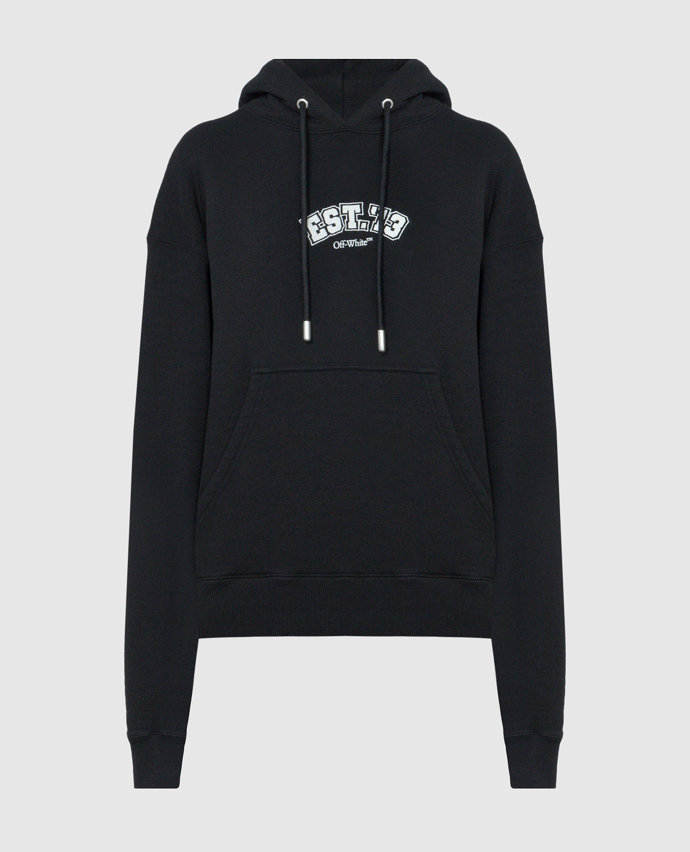 Black printed Logic hoodie