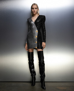 Balmain Сукня міні з драпіруванням BF1R8590MC88