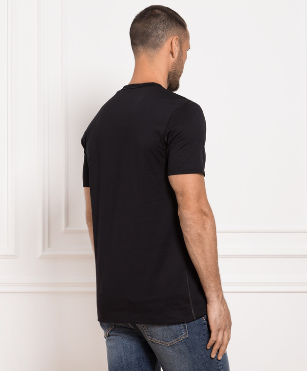 Dolce&Gabbana Black t-shirt with logo G8PT1TG7F2I image 4