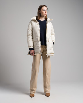 Woolrich Білий пуховик CFWWOU0886FRUT1148