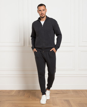 Cashmere&Whiskey Серые спортивные штаны из кашемира MU8641307341PF