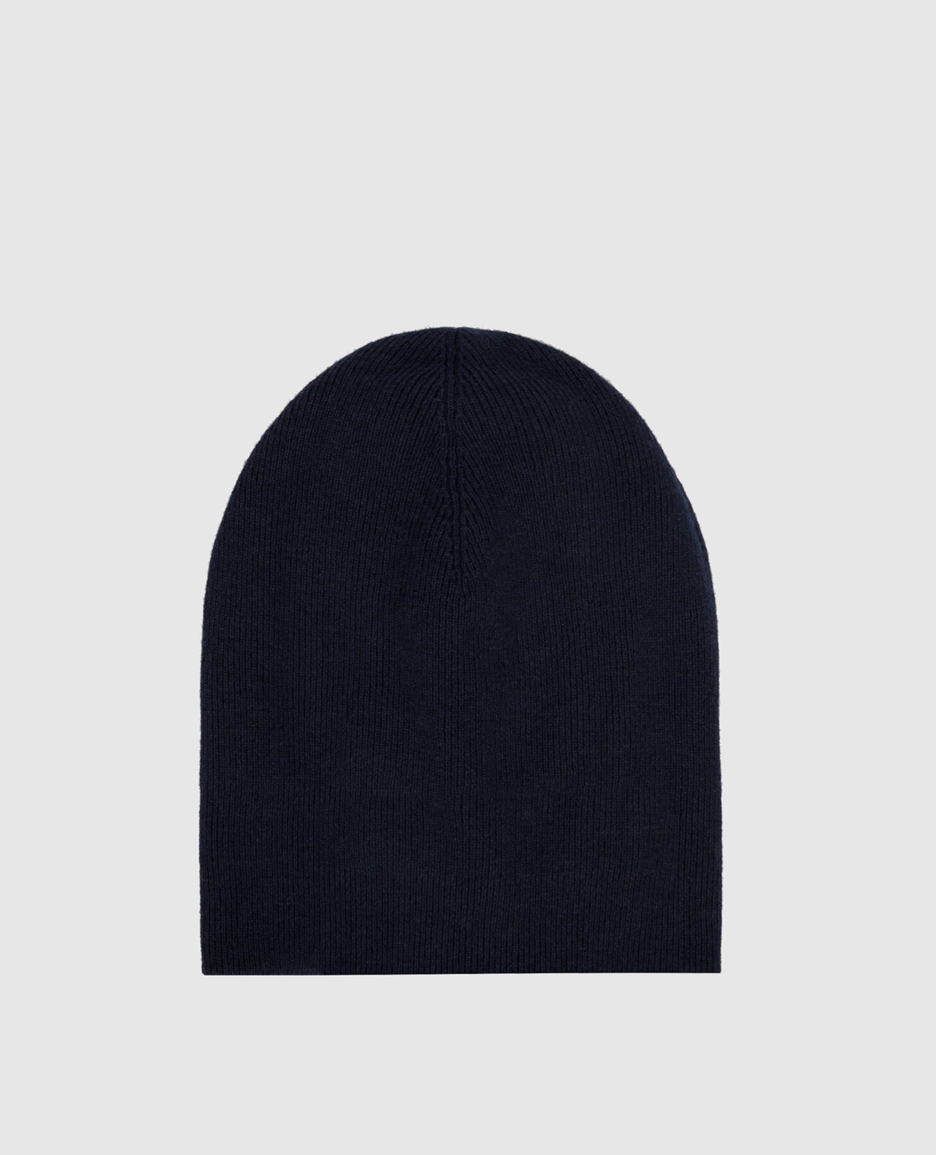 Темно-синяя шапка из кашемира