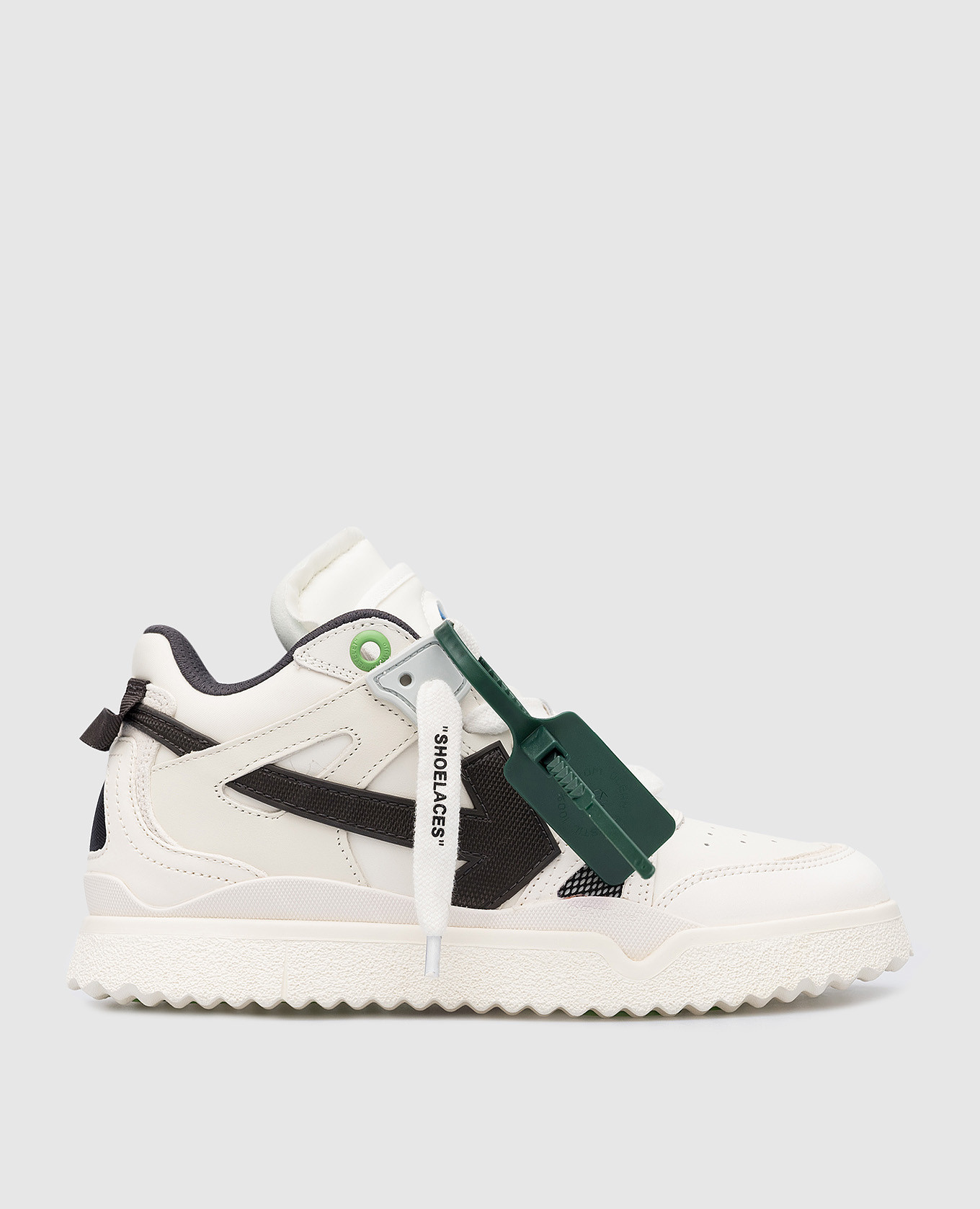 

Белые кроссовки Mid Top с контрастным логотипом, Белый, Кроссовки