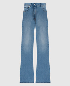 Peserico Блакитні джинси кльош з ефектом потертості P04756L28R