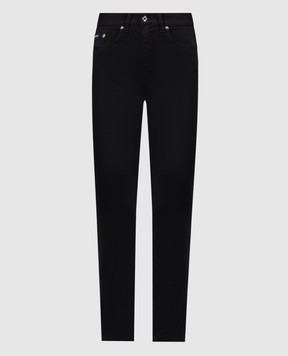 Dolce&Gabbana Черные джинсы-скини с логотипом FTCAHDG8KS1