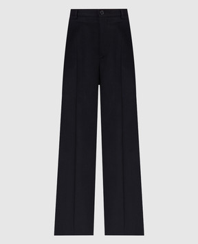 Balenciaga Чорні штани з вовни 773246TPT32