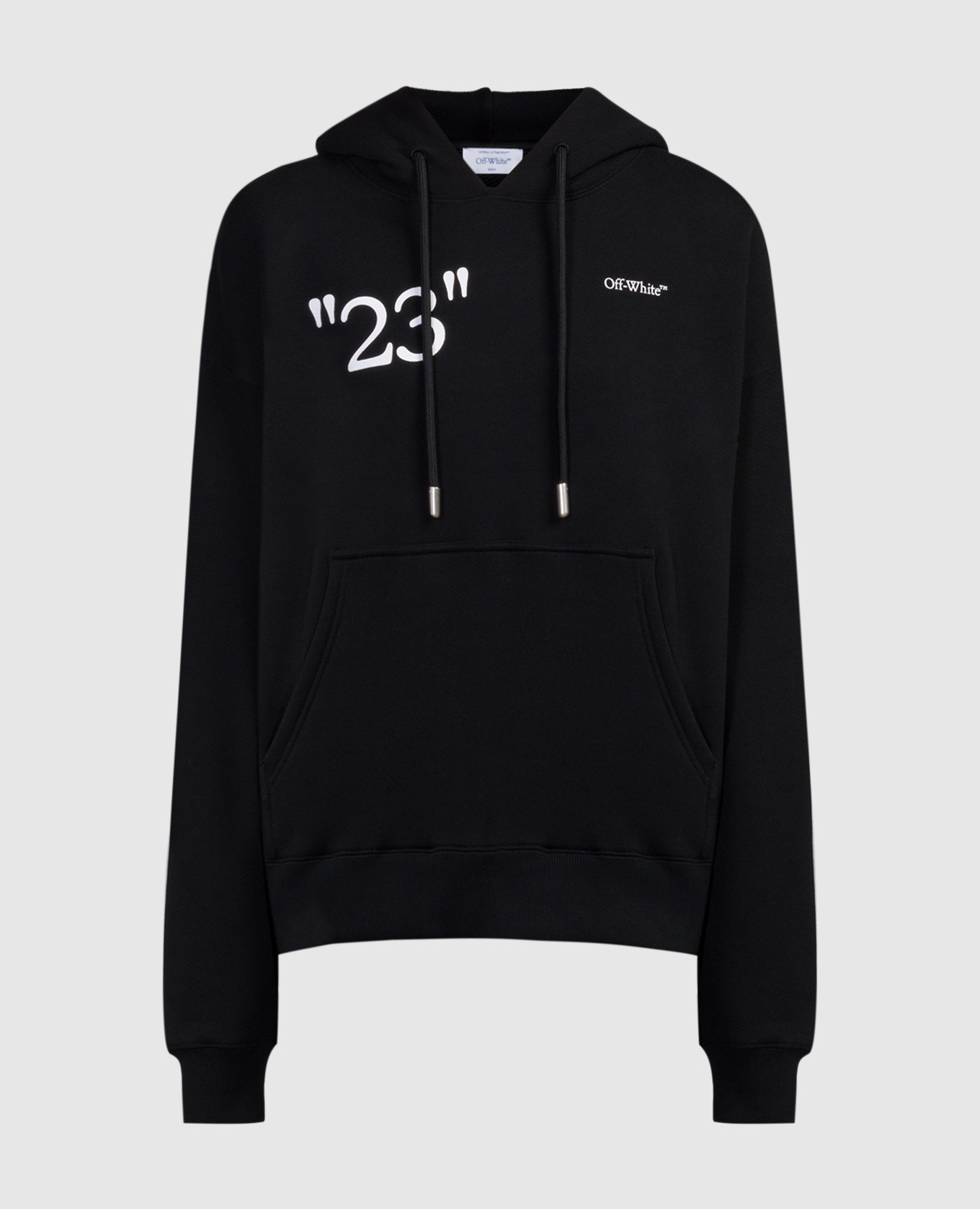 Black hoodie with 23 logo print