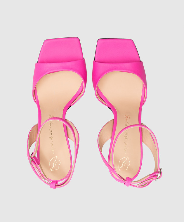 Babe Pay Pls Pink leather sandals 254103PINK image 4