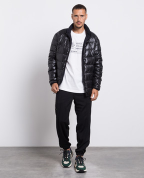 Moncler Двухсторонний черный пуховик Tavy с логотипом 1A00031595VF