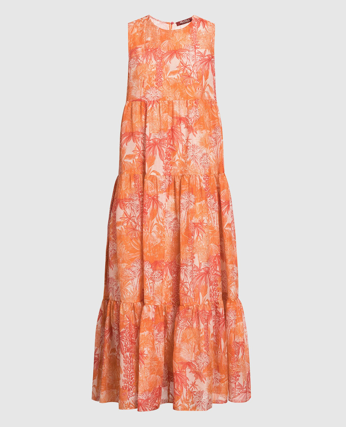 Orange dress Foce in floral print
