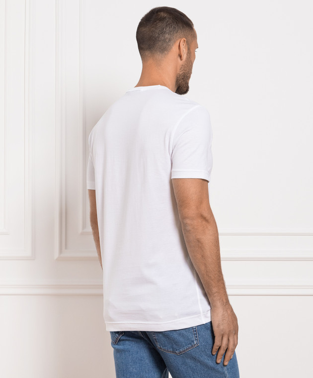 Dolce&Gabbana White t-shirt with logo G8PT1TG7F2I image 4