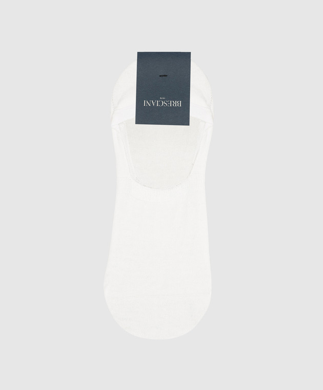 Bresciani White socks-footprints MHE34UN2006XX