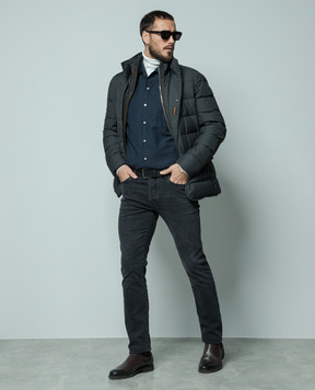 Loro Piana Синяя рубашка Andre FAM5263