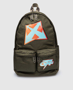Off-White Рюкзак Hard Core цвета хаки OMNB003F22FAB001