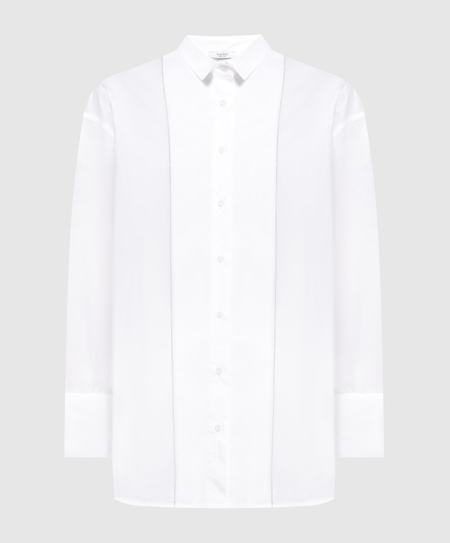 Peserico Біла сорочка з ланцюжком моніль S0678900659
