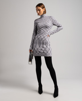 Missoni Белое платье в полоску с пайетками DS23WG4OBK030L