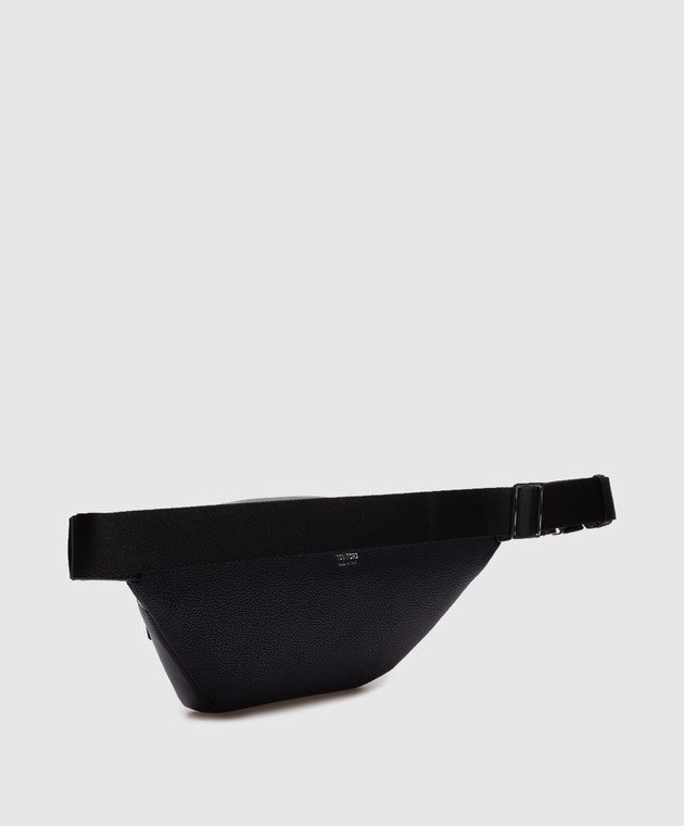Tom Ford Черная кожаная поясная сумка с логотипом H0396LCL213S изображение 3