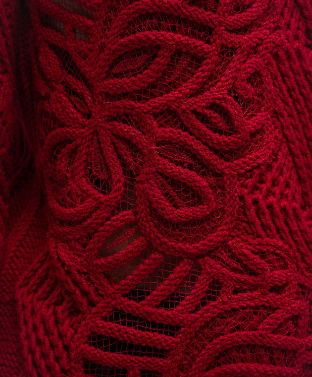 Ermanno Scervino Red sweater in a textured pattern D435M745APHSK image 5