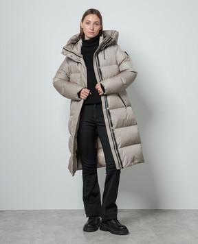 Mackage Бежевый пуховик Ishani с эмблемой логотипа ISHANI