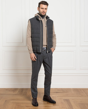 Brunello Cucinelli Сірі штани з вовни M038PE1740