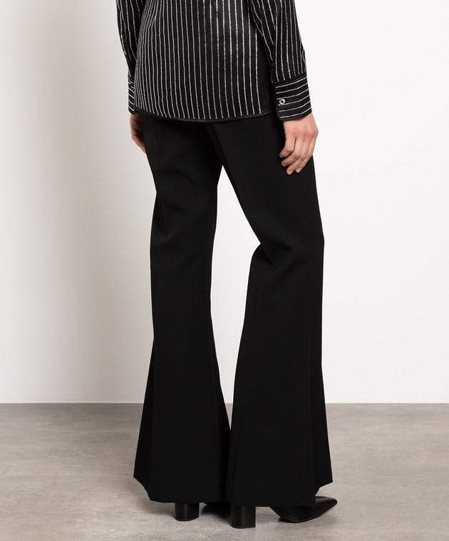 Alexander Wang Черные брюки клеш из шерсти 1WC1234567 изображение 4