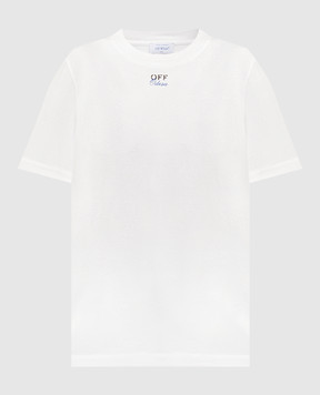 Off-White Белая футболка с принтом Off-White Odesa OMAA027G23JER049
