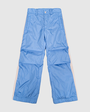 Palm Angels Дитячі блакитні штани з лампасами PBKF001F23FAB001
