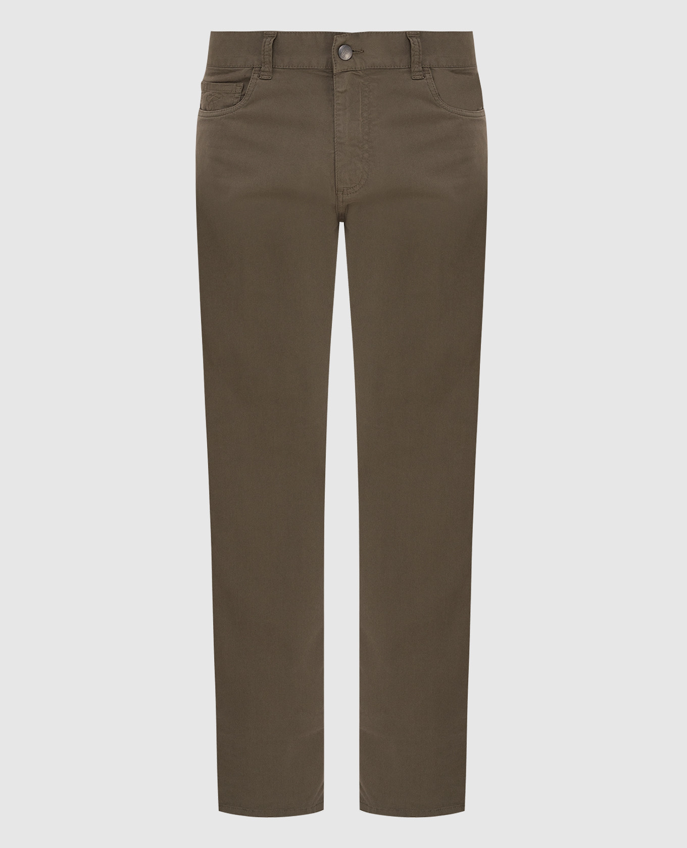 Canali - Olive trousers PT0045291519R - buy with European delivery at ...