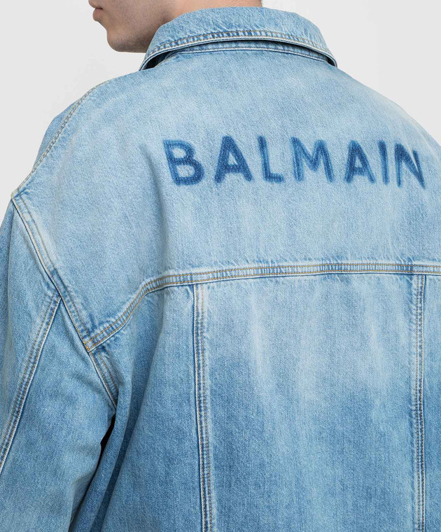 Denim jacket Balmain - distressed denim jacket balmain jacket -  GenesinlifeShops MH