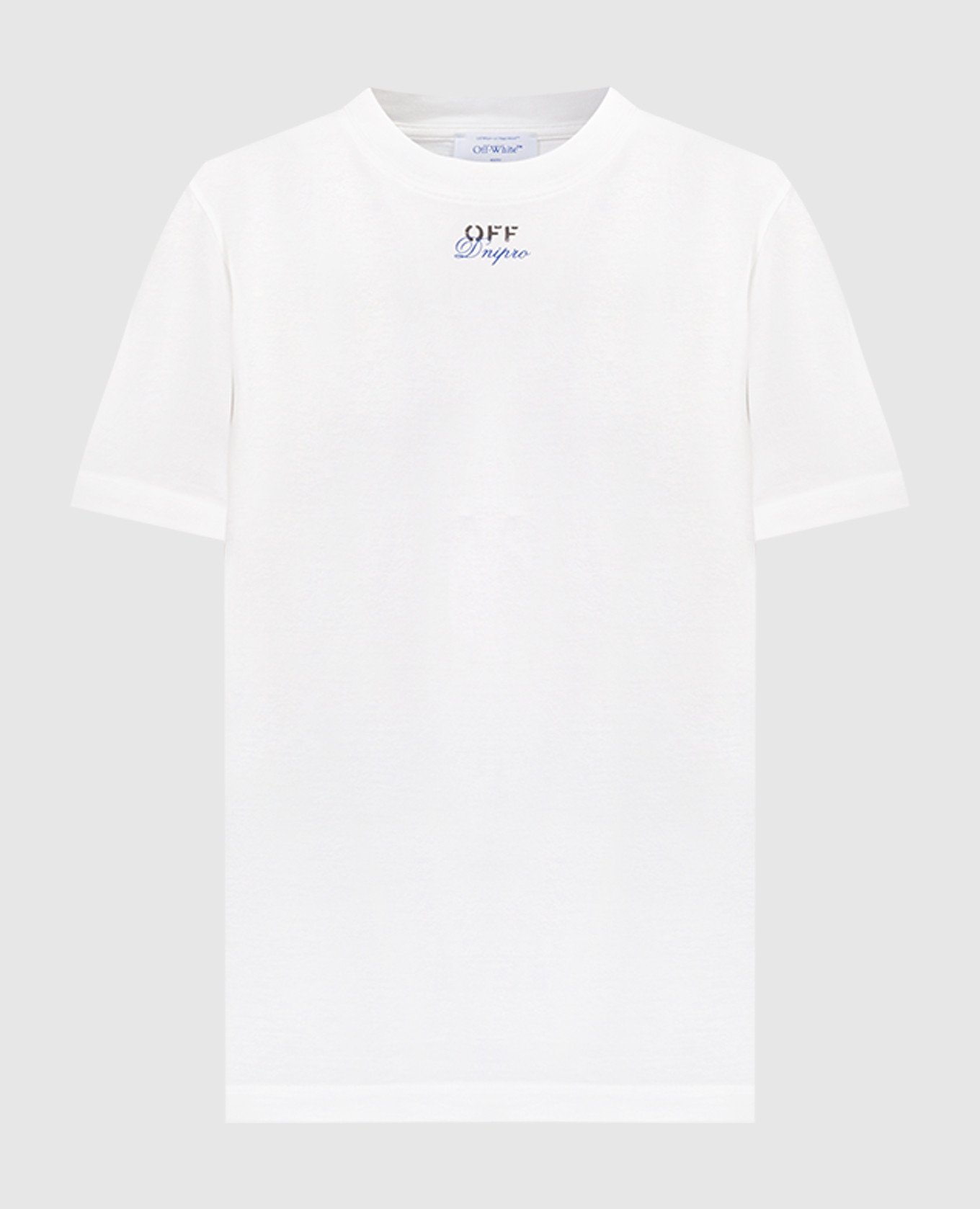 White t-shirt with Off-White Dnipro print
