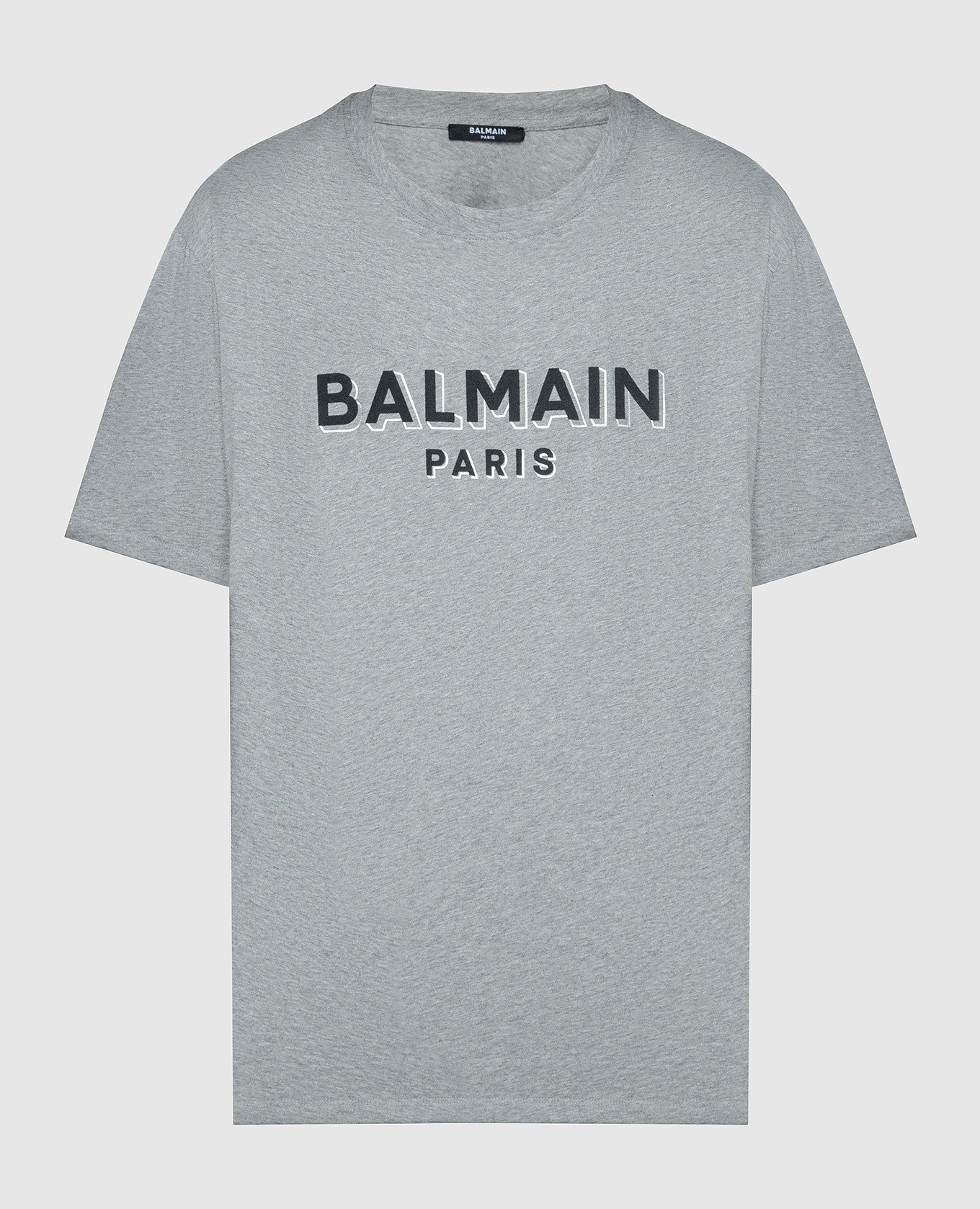 Gray t-shirt with logo print