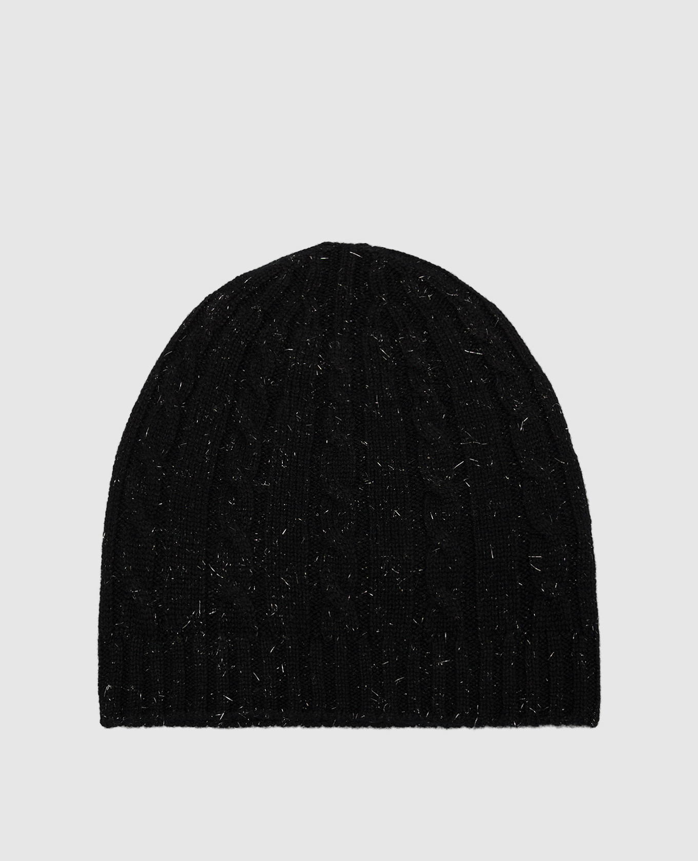 Black cap with lurex