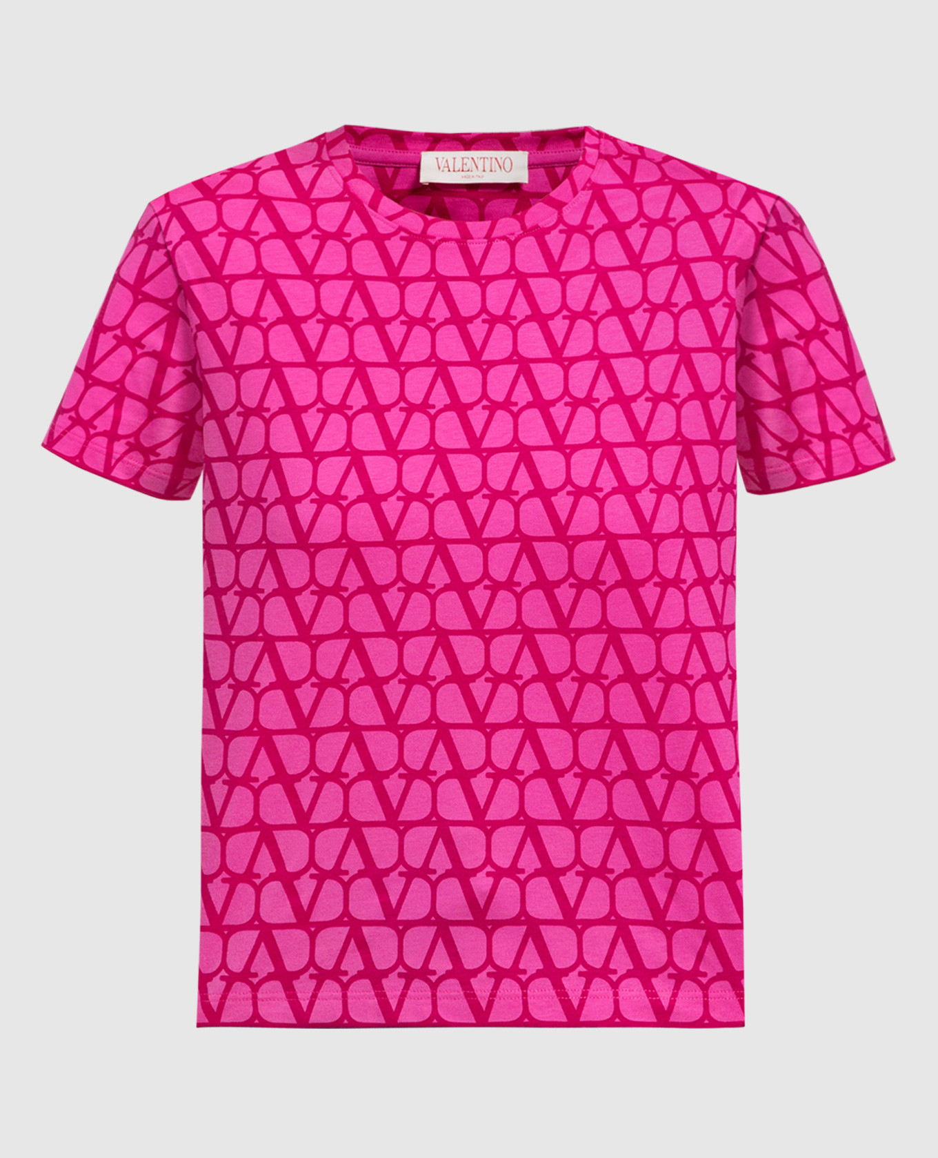 Розовая футболка в принт логотипа Toile Iconographe