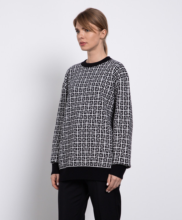 Givenchy Кашеміровий светр у візерунок емблеми 4G BW90E34ZAA зображення 3