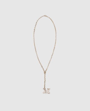 Max Mara Mara gold chain with pendant MARA