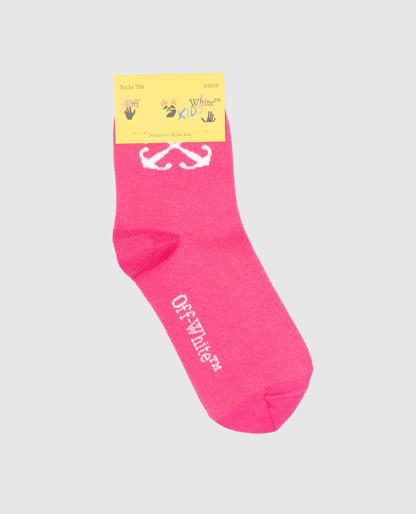 Детские розовые носки с логотипом